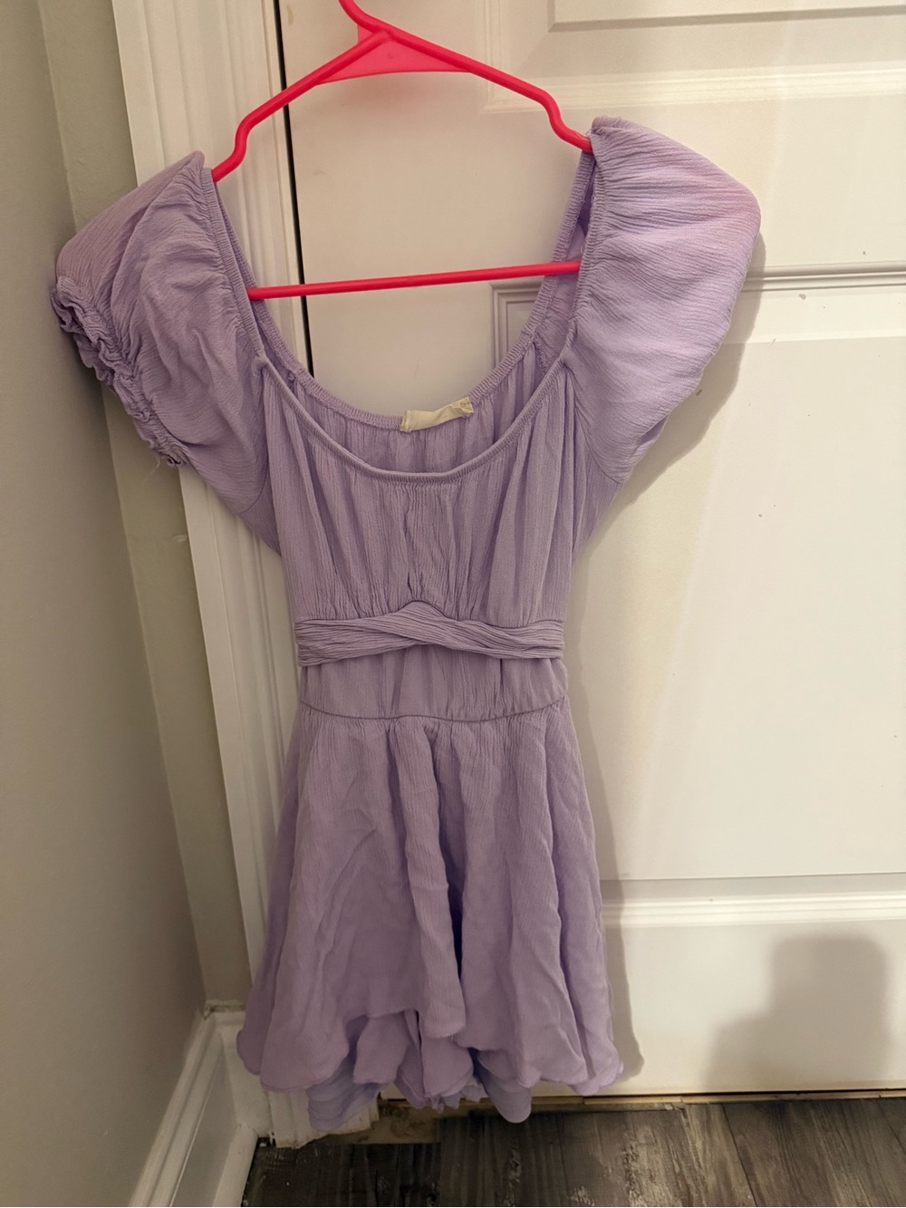 Altar'd State Lavender Puff Sleeve Romper